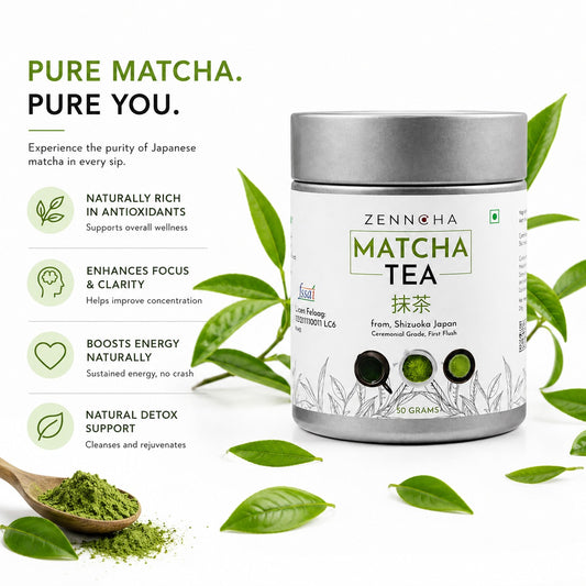 Zenncha Japanese Matcha Tea Powder Ceremonial Grade 50 grams