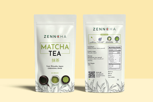 Zenncha Japanese Matcha Green Tea Powder 100 Grams (60 Servings)