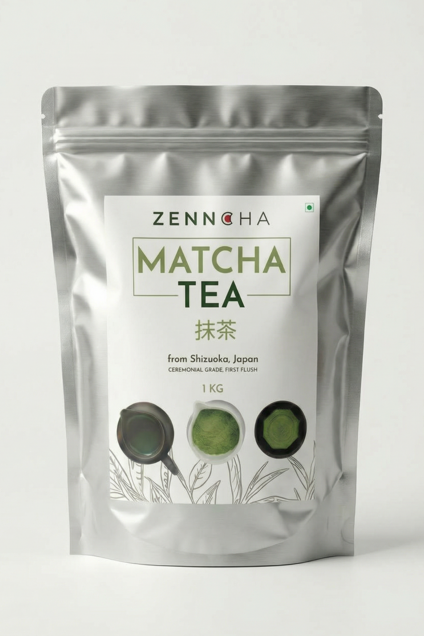 Japanese Matcha Green Tea (Ceremonial Grade J-1) BULK pack, 1000 grams